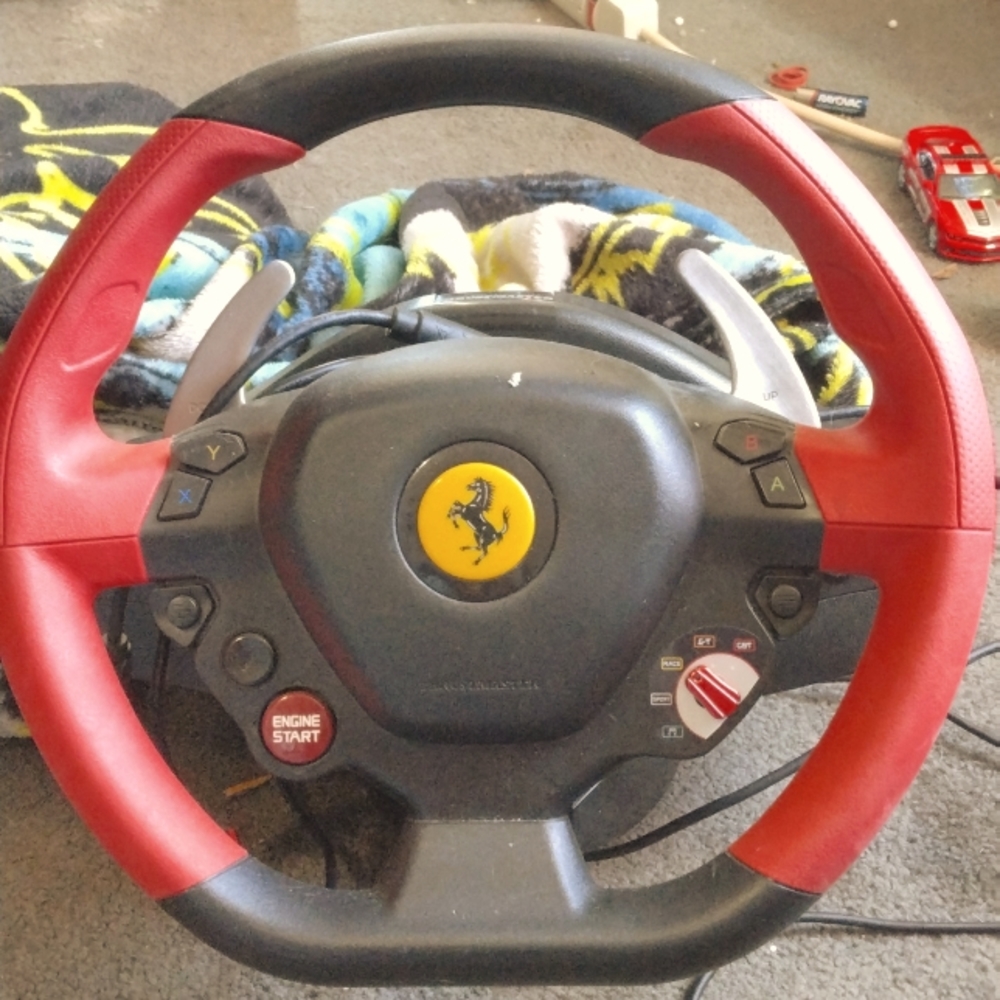 Ferrari thrust master steering wheel for Xbox